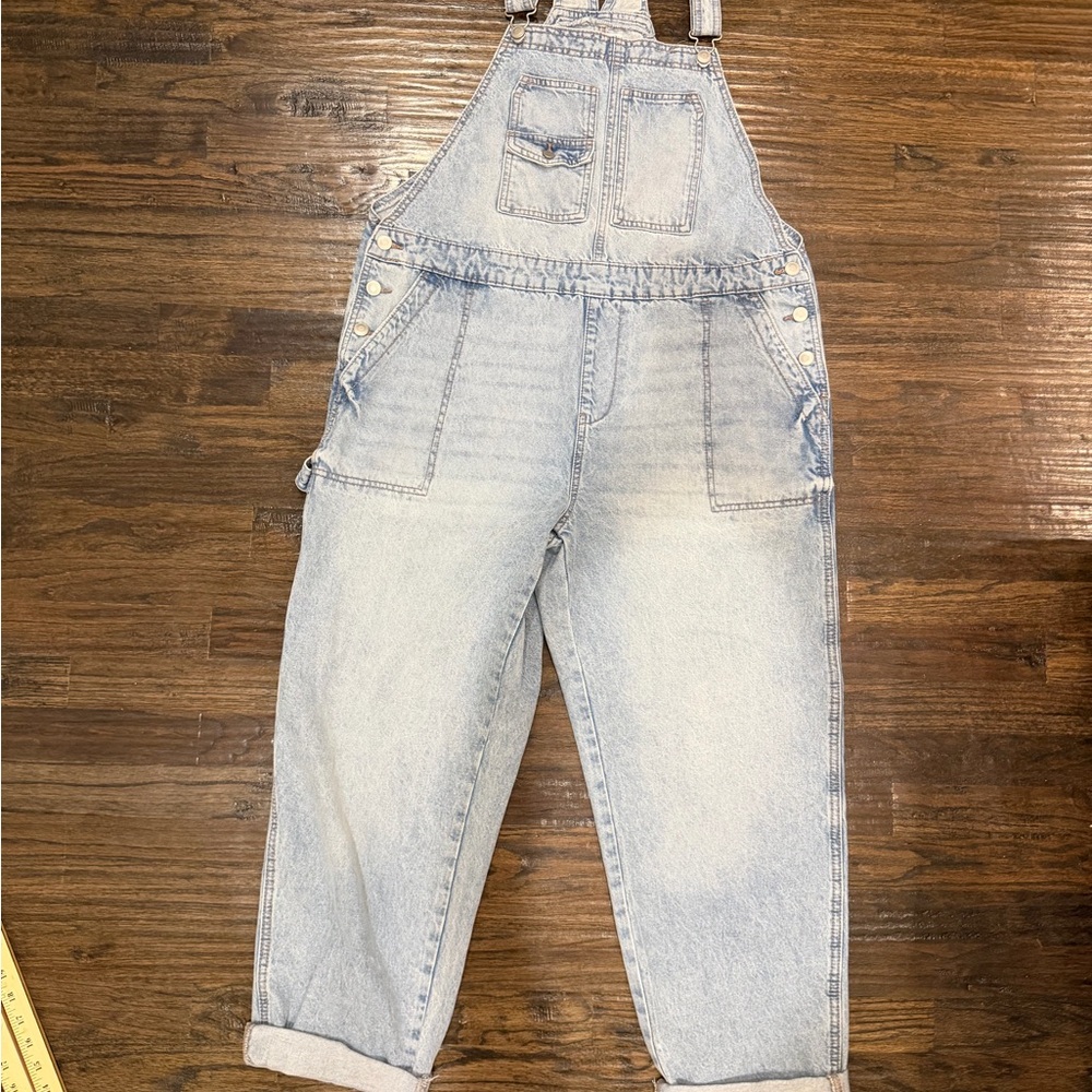 Celebrity Pink Light Blue Denim Overalls